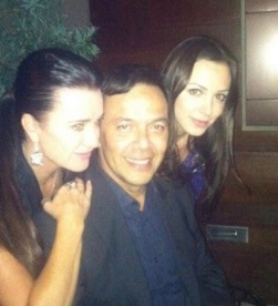 Guraish Aldjufrie with his ex-wife Kyle Richards and daughter Farrah Brittany Aldjufrie 